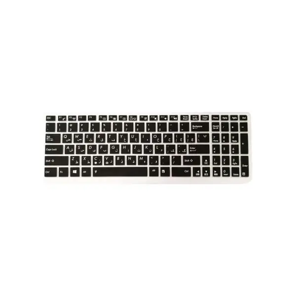 محافظ کیبورد با حروف فارسی مدل Crystal Guard مناسب برای لپ تاپ ایسوس Crystal Guard Keyboard Protector With Persian Lable For Asus Laptop