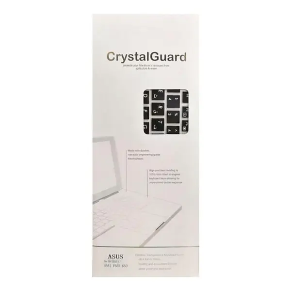 محافظ کیبورد با حروف فارسی مدل Crystal Guard مناسب برای لپ تاپ ایسوس Crystal Guard Keyboard Protector With Persian Lable For Asus Laptop