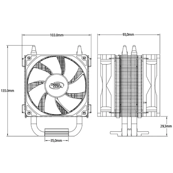سایر لوازم جانبی کامپیوتر و لپ تاپ DeepCool IceBlade 200M CPU Cooler - - 2