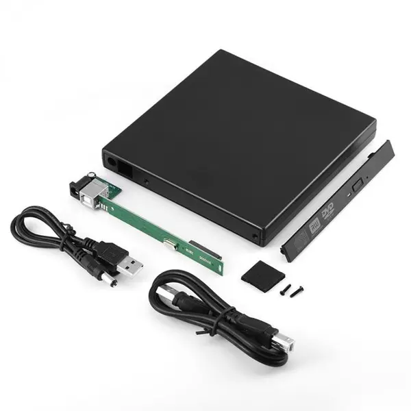 باکس DVD رایتر لپ تاپ USB 3.0 – سایز 12.7mm - 2