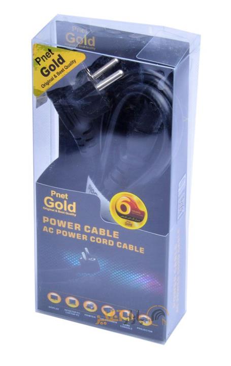 کابل برق سه پین منبع تغذیه کامپیوتر ای پی نت مدلLaptop Gold طول 1.5 متر Pnet Laptop Gold 3-Pin Power Cable 1.5M