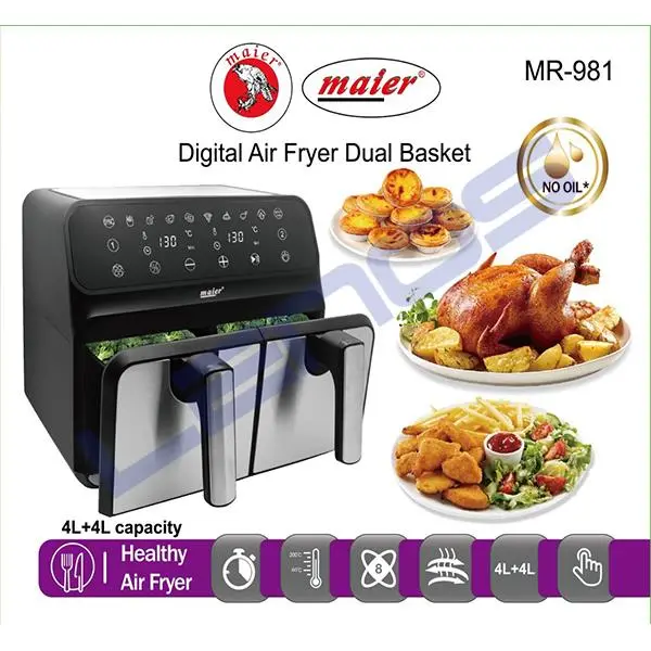 سرخ کن دو قلوی مایر مدل MR-981