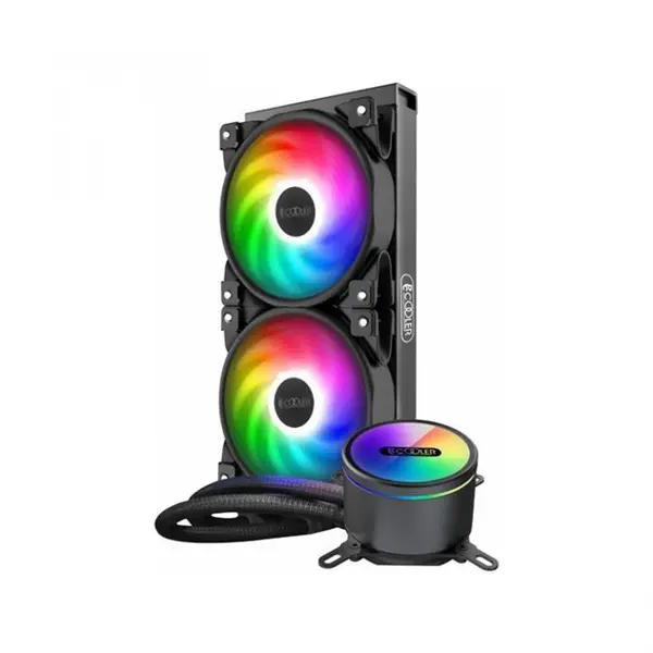 خنک کننده پردازنده پی سی کولر مدل PCcooler GI-CX240 نور پردازی ARGB PCcooler GI-CX240 CPU Air Cooler ARGB - 2