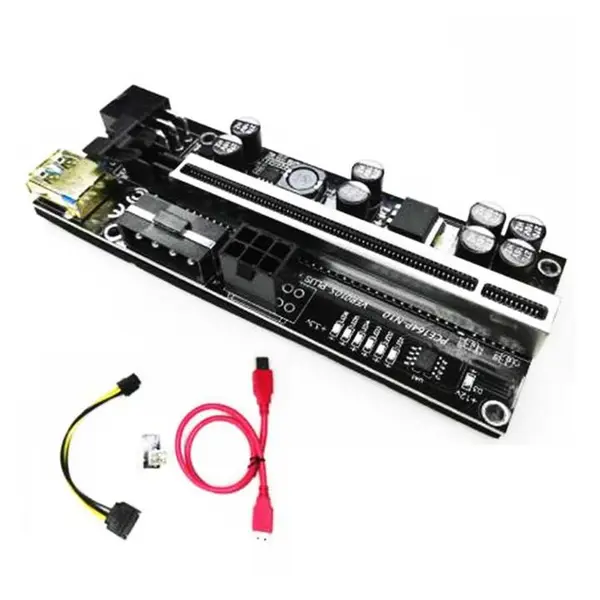 رایزر RISER 009s Black RISER 010S PLUS 8 Capacitors PCI EXPRESS X1 to X16 GRAPHIC - 3