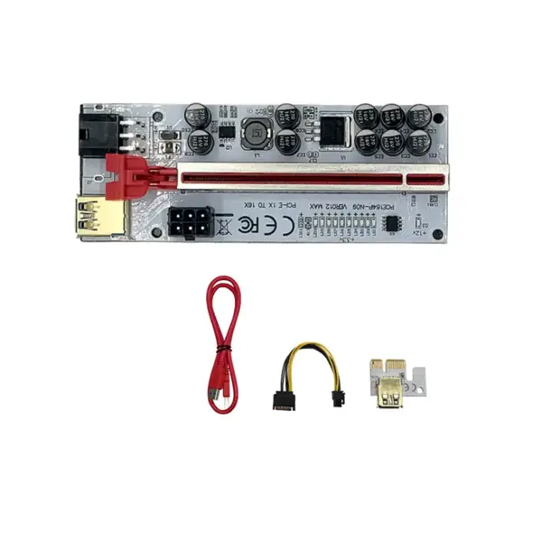 رایزر RISER 009s Black RISER 010S PLUS 8 Capacitors PCI EXPRESS X1 to X16 GRAPHIC - 4