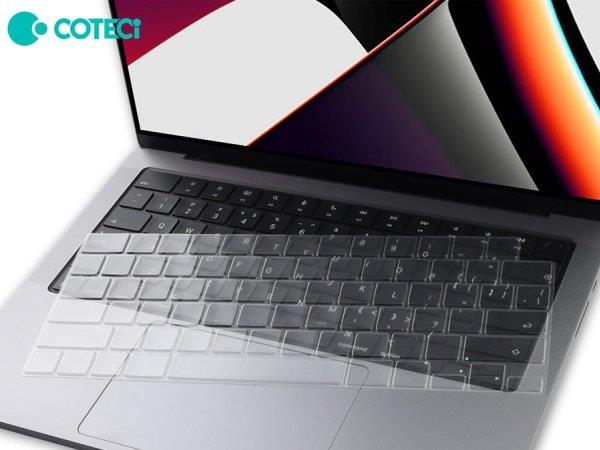 کاور صفحه کلید مک بوک پرو 13 اینچ و مک بوک پرو 16 اینچ کوتتسی MB1036 Coteetci Keyboard skin TPU ultra slim MB1036 " 2019/20 PRO 13/16''