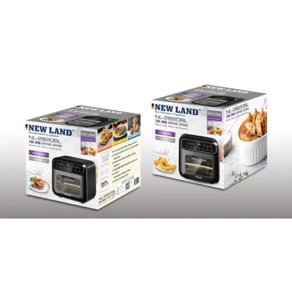 سرخ کن بدون روغن و فر 12 لیتری نیولند مدل NL-2820