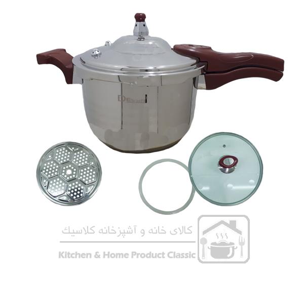 زودپز دسینی مدل دسته دار ظرفیت 6 لیتر Dessini Handli Pressure Cooker Liter