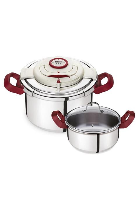 ست زودپز و قابلمه استیل سفید تفال Tefal