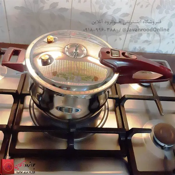 زودپز روگازی تفال فرانسه ۷ لیتر مدل Tefal 7L inox - 5