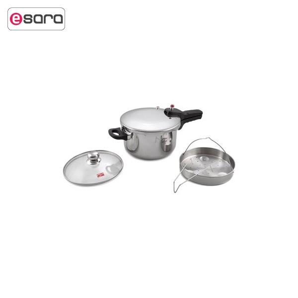 ست زودپز پارس استیل کد 450 گنجایش 4.5 لیتر Pars Steele Pressure Cooker Set liter