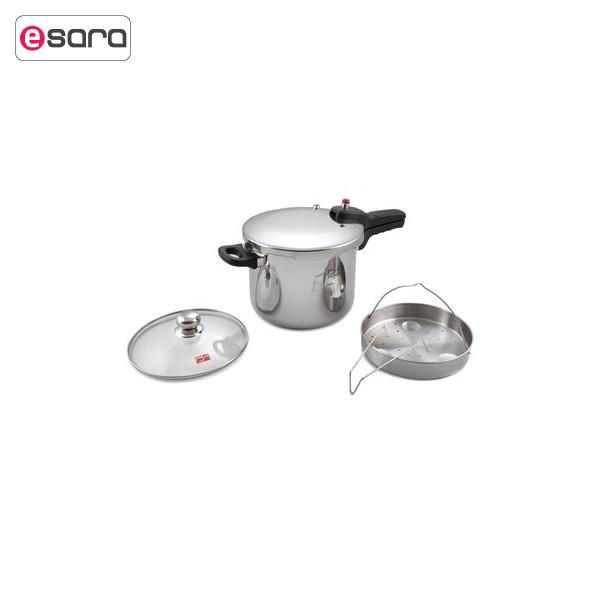 زودپز پارس استیل کد 60 گنجایش 6 لیتر Pars Steel Pressure Cooker Litre