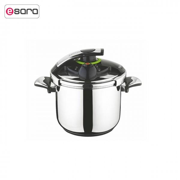 زودپز استیل راسل مدل دلوکس کد R-150 گنجایش 5 لیتر Rasel Delux Pressure Cooker Litre