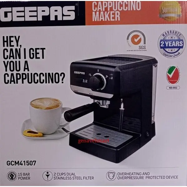 اسپرسو ساز جیپاس مدل GEEPAS GCM6108