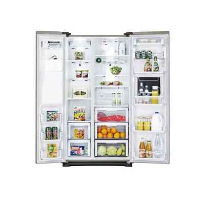 یخچال فریزر ساید بای سامسونگ 28 فوت نقره ای مدل SAMSUNG RSG5FUPN REFRIGERATOR RSG5