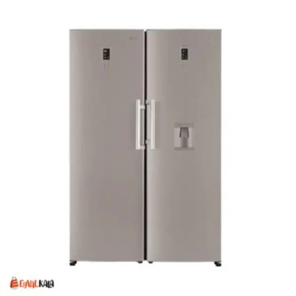 یخچال و فریزر 40 فوت دوقلوی ال جی رنگ نقره ای مدل F411-B414