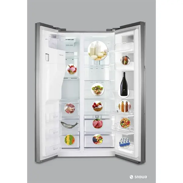 یخچال فریزر ساید بای اسنوا مدل S8-3320 Snowa Gallery SN8-3320 Side By Refrigerator