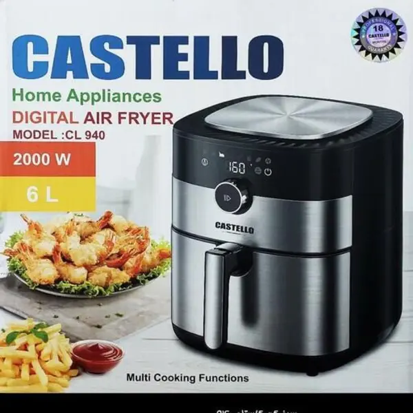 سرخ کن بدون روغن 6 لیتری کاستلو مدل CL 940
