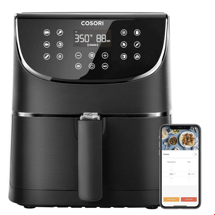 سرخ کن کوسوری آمریکا Cosori Heißluftfritteuse CS158 5,5 L Smart-Funktion