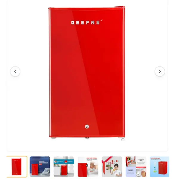 یخچال فریزر رنگی جیپاس مدل GRF1202RXE
