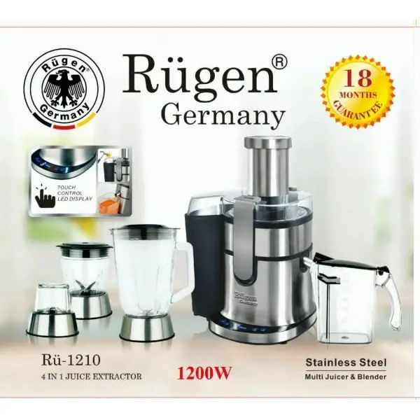 آبمیوه گیری ۴ کاره روگن مدل Rü-1210