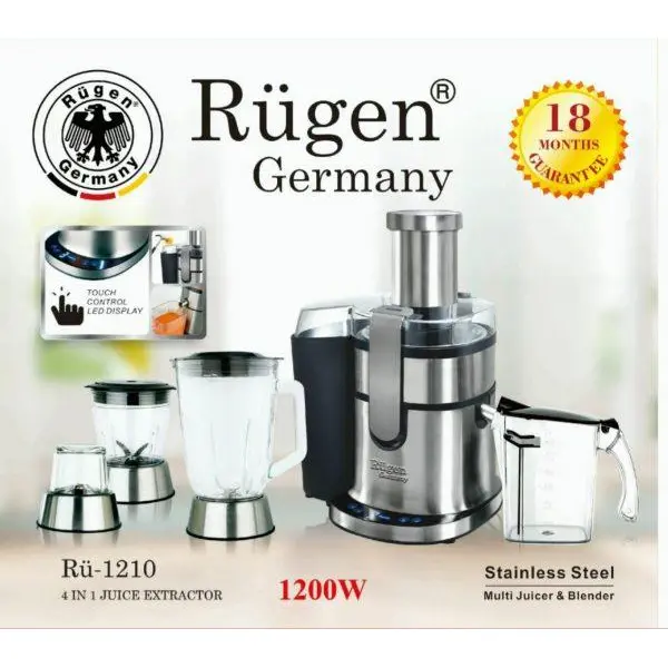 آبمیوه گیری ۴ کاره روگن مدل Rü-1210