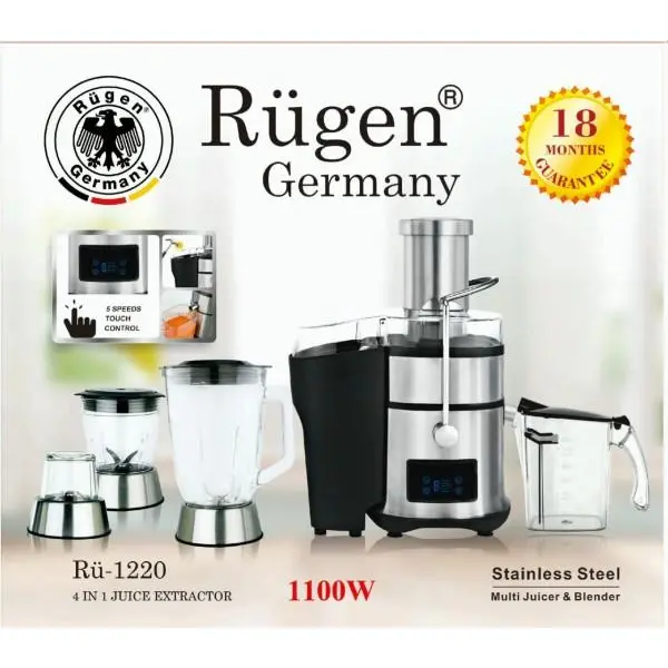 آبمیوه گیری ۴ کاره روگن مدل Rü-1220