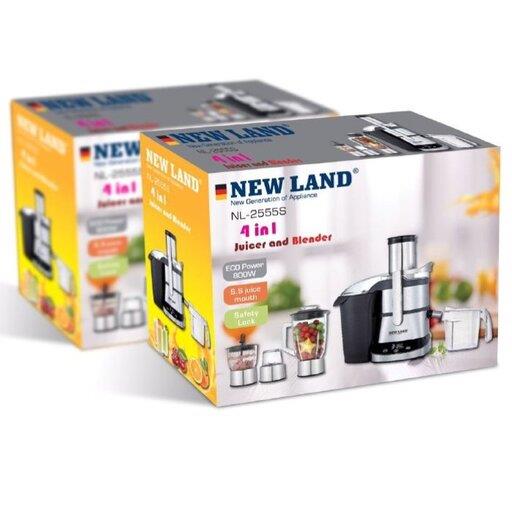 آبمیوه گیر 4 کاره نیولند NEWLAND مدل NL-2555S