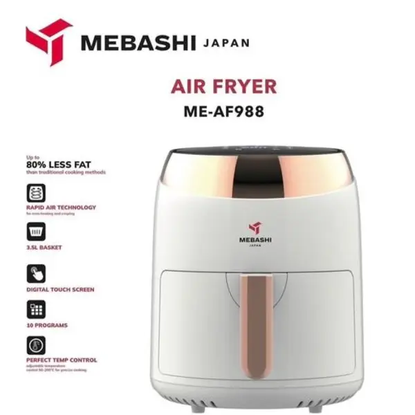 سرخ کن بدون روغن مباشی مدل ME-AF988