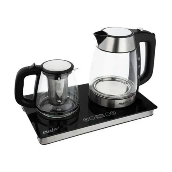 چای ساز دیجیتال تمام صفحه شیشه ای جدید مایر مدل MR-1644