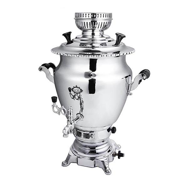 سماور گاز سوز عالی نسب گنجینه سیمین Alinassab Ganjineh Simin Gaslight Samovar