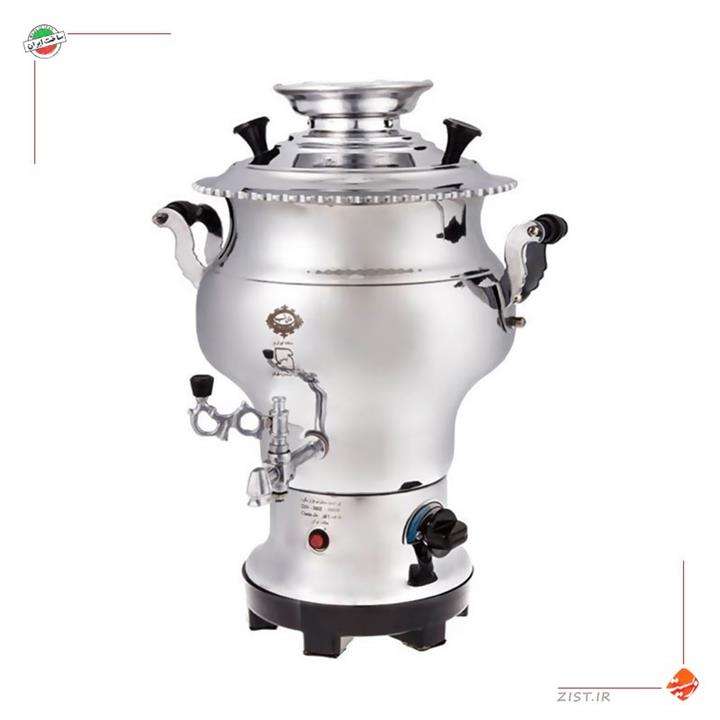 سماور برقی عالی نسب مدل سیلور Alinassab Silver Electric Samovar