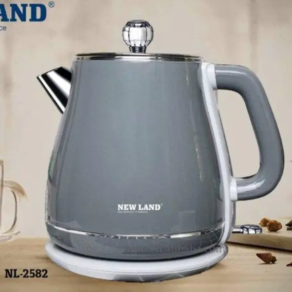 کتری برقی نیولند NEWLAND در سه ،خاکستری و مدل NL-2582