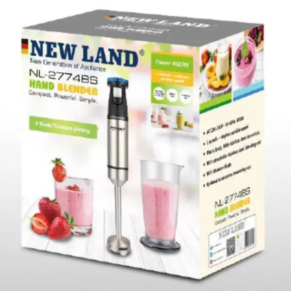 گوشت کوب تک کاره نیولند مدل NL-2774BS Newland Hand Blender