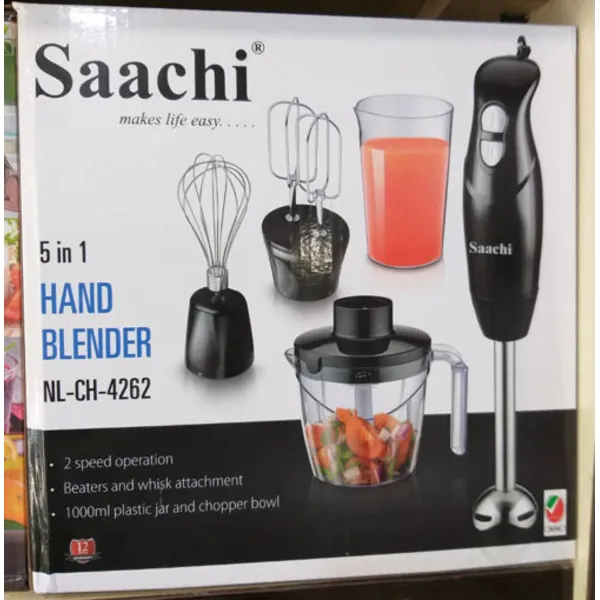گوشت کوب برقی پنج کاره ساچی SAACHI مدل NL-CH-4262-BK 5 In 1