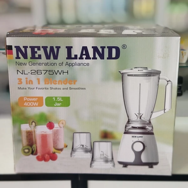 مخلوط کن سه کاره نیولند مدل NL-2675WH
