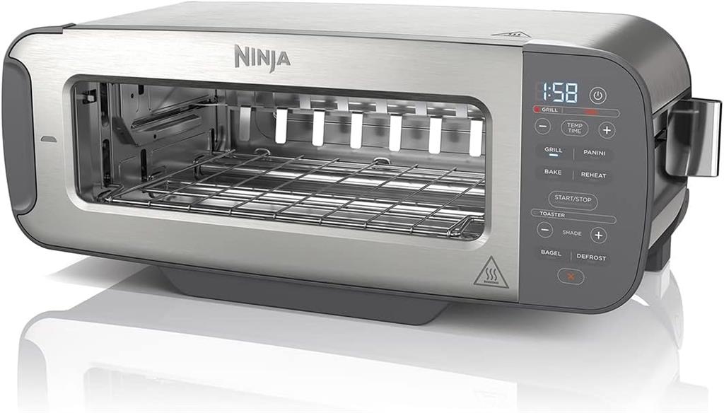 توستر، گریل و پنینی ساز نینجا ST202 Ninja Foodi 3-in-1 Toaster Grill amp Panini Press (ST202UK)