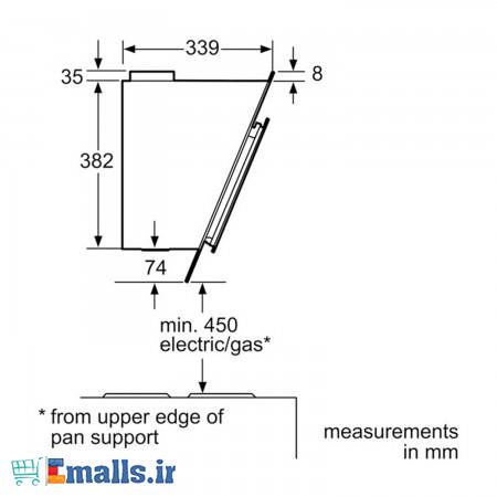 هود بوش مدل DWK06G660 Bosch Chimney Hood