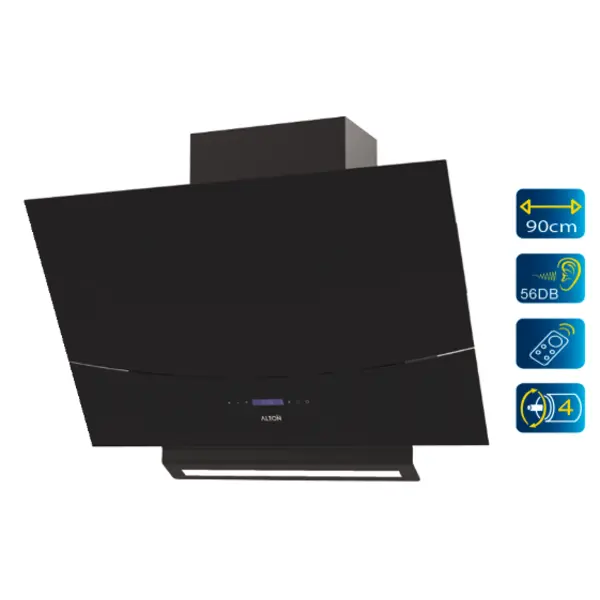 هود مورب آلتون مدل H308 سایز 90 Alton Wall-Mount Inclined Chimney Hood Size - 4