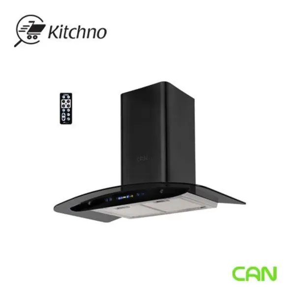 هود کن مدل تاچ touch شیشه دودی سایز 60 - 4
