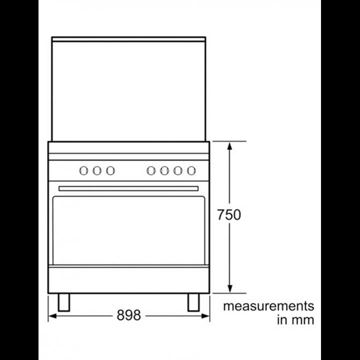 اجاق گاز بوش HSG738356 M BOSCH