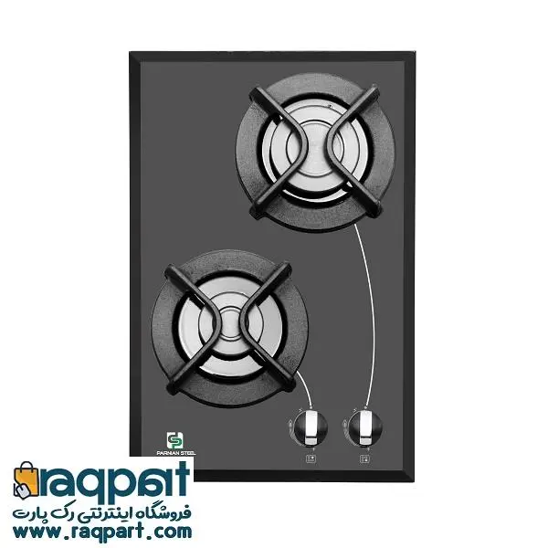 اجاق گاز صفحه ای شیشه 2 شعله پرنیان استیل مدل PB2201 - 5