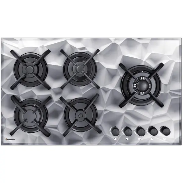 گاز رومیزی درخشان 3 بعدی مدل G 629. 3D اجاق صفحه ای G629 شیشه سه - 6
