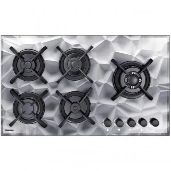 گاز رومیزی درخشان 3 بعدی مدل G 629. 3D اجاق صفحه ای G629 شیشه سه - 2