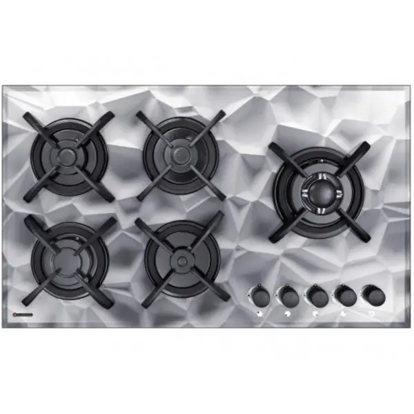 گاز رومیزی درخشان 3 بعدی مدل G 629. 3D اجاق صفحه ای G629 شیشه سه - 5