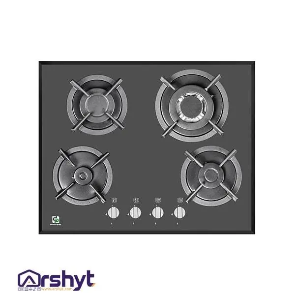 اجاق گاز صفحه ای شیشه 4 شعله پرنیان استیل مدل PB4203