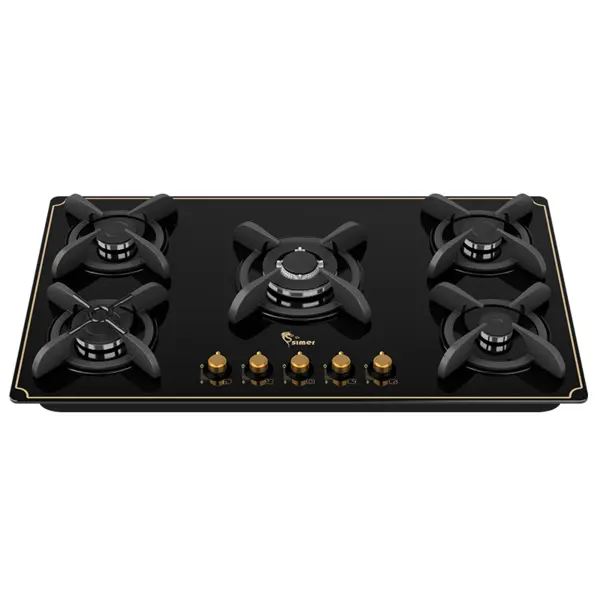 اجاق گاز شیشه ای 5 شعله سیمر مدل G565
