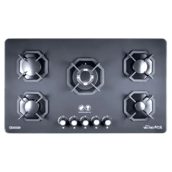 اجاق گاز 5 شعله شیشه مات درخشان کد G635