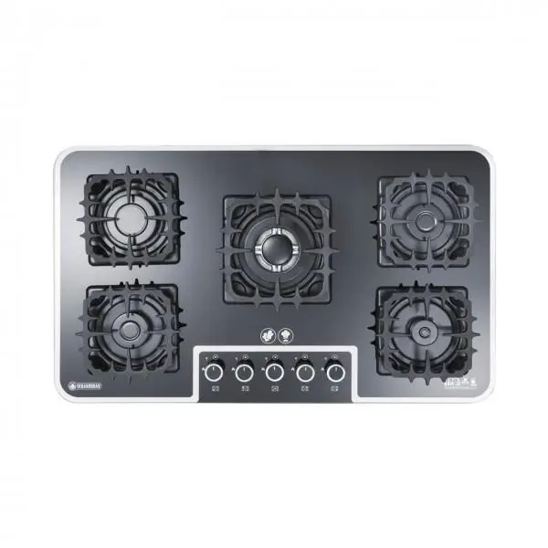 اجاق گاز 5 شعله شیشه ای درخشان کد G637 Derakhshan Gas Hob - 4