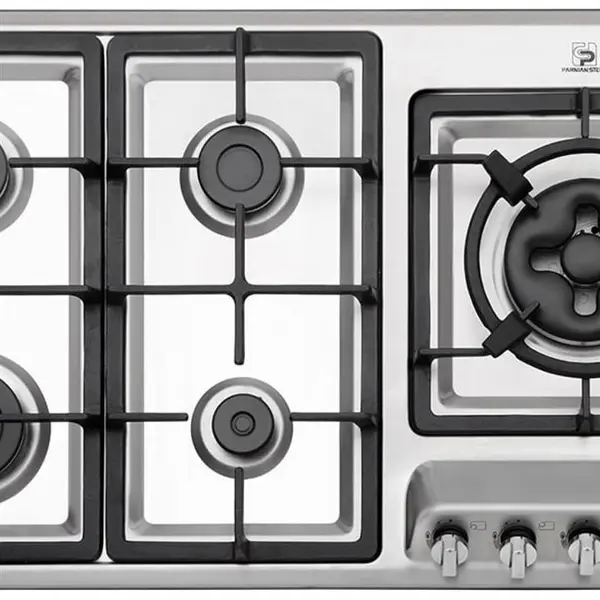 اجاق گاز صفحه ای 5 شعله استیل پرنیان مدل PB5102D